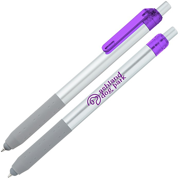 Custom Alamo Stylus Pen - Silver - Translucent
