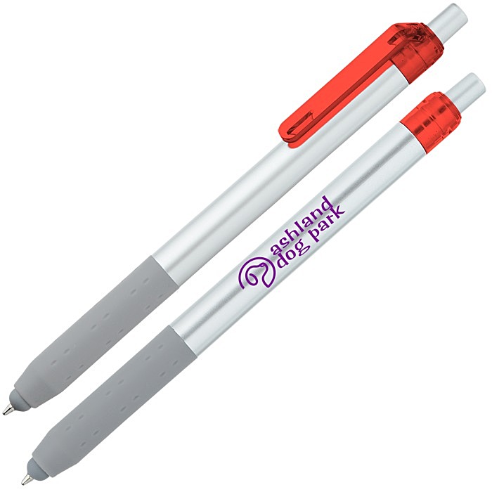 Custom Alamo Stylus Pen - Silver - Translucent