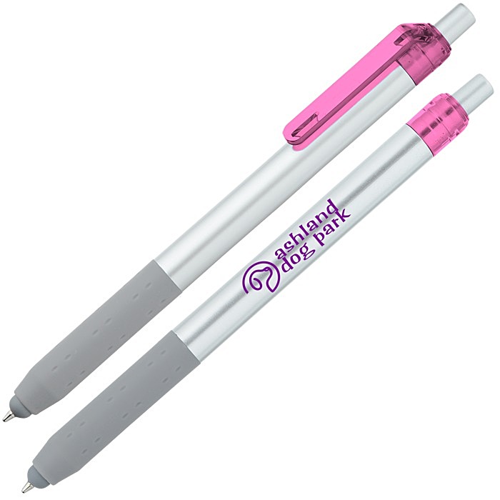 Custom Alamo Stylus Pen - Silver - Translucent