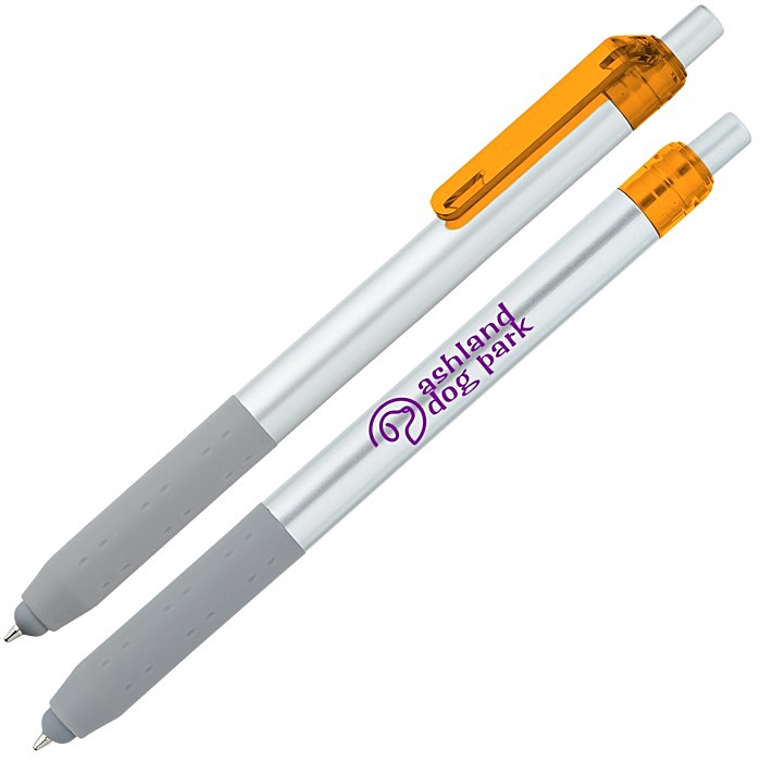 Custom Alamo Stylus Pen - Silver - Translucent