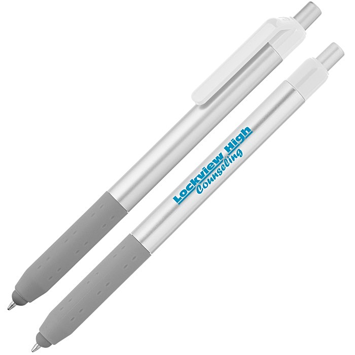 Custom Alamo Stylus Pen - Silver - Opaque