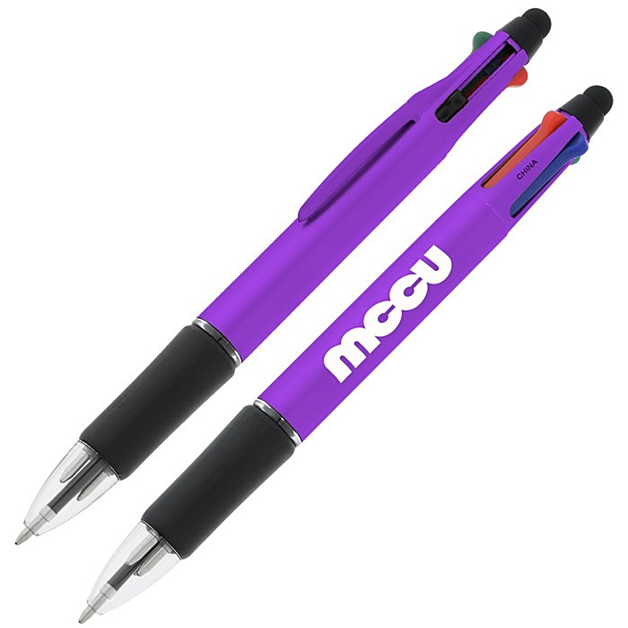 Custom Orbitor 4-Colour Stylus Pen - Metallic