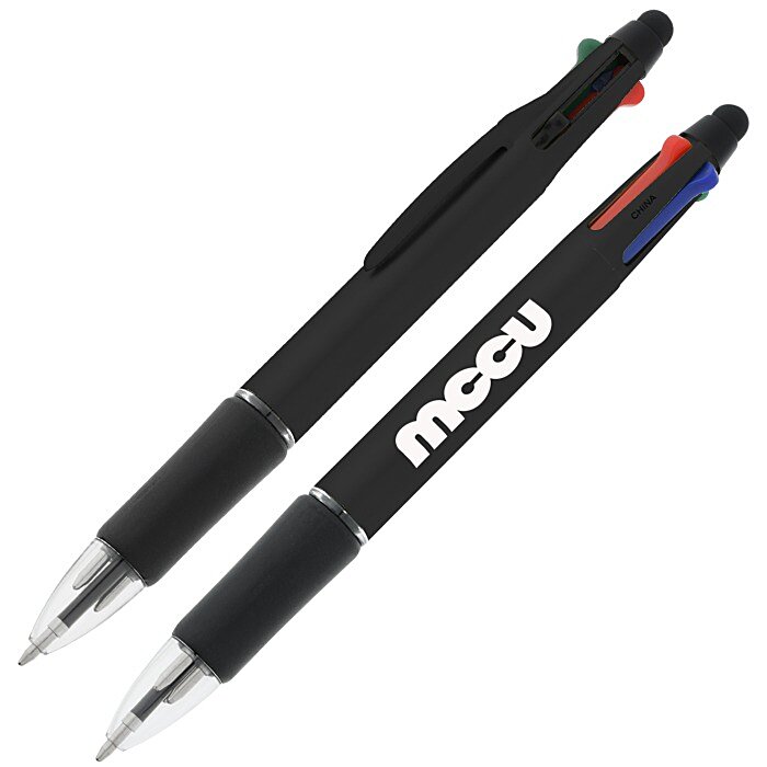 Custom Orbitor 4-Colour Stylus Pen - Metallic