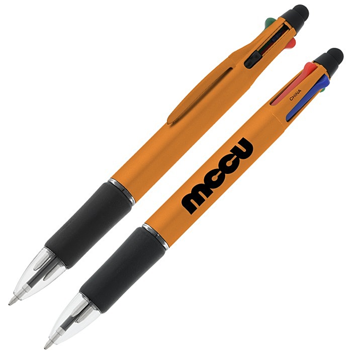 Custom Orbitor 4-Colour Stylus Pen - Metallic