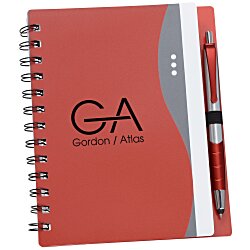 Custom Bellevue Spiral Notebook with Stylus Pen