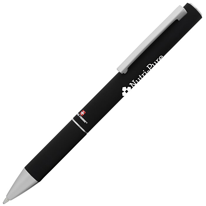 Custom Swiss Force Insignia Soft Touch Twist Metal Pen