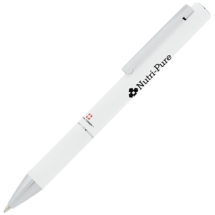 Custom Swiss Force Insignia Soft Touch Twist Metal Pen - 24 hr