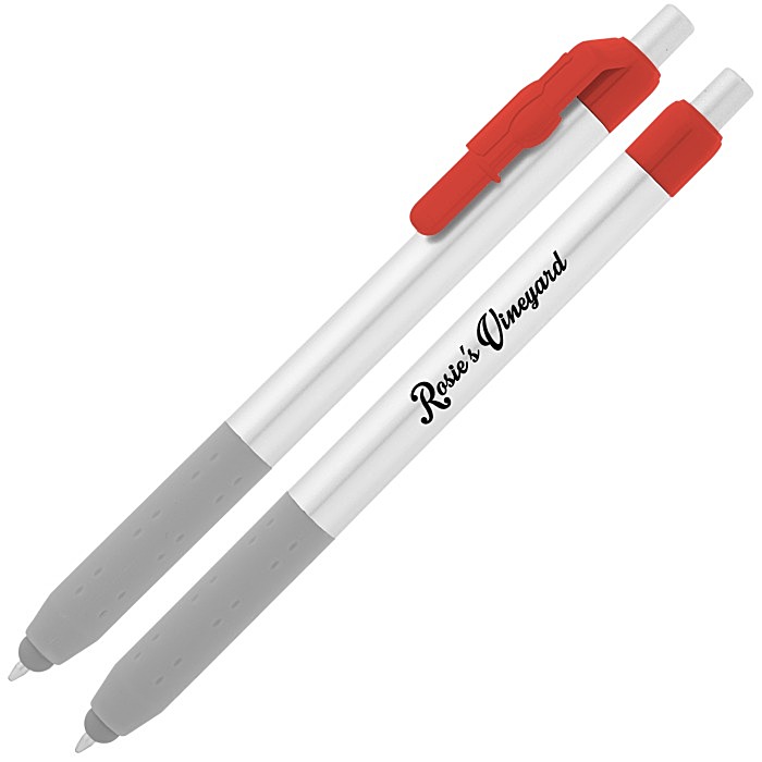 Custom Alamo Stylus Pen - Silver - Wine
