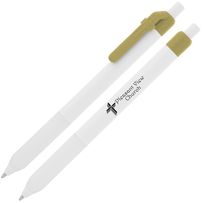 Custom Alamo Pen - White - Cross