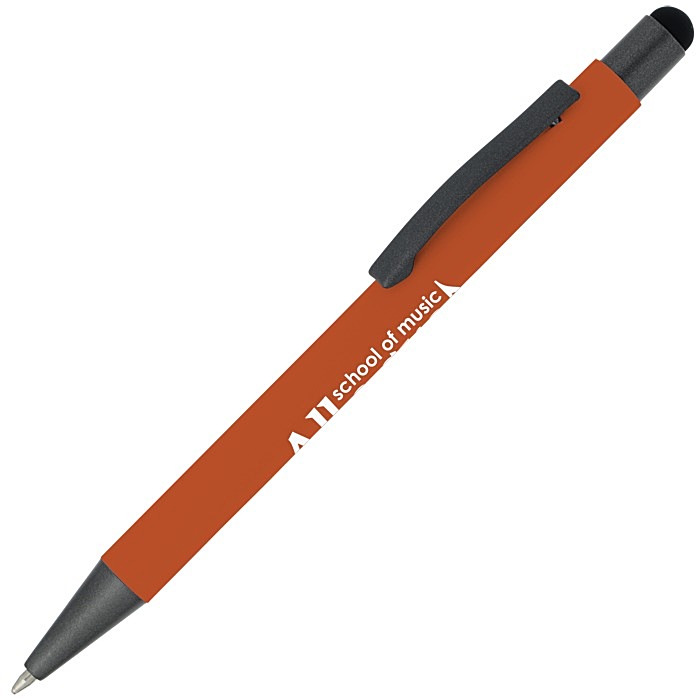 Custom Charleston Soft Touch Stylus Metal Pen