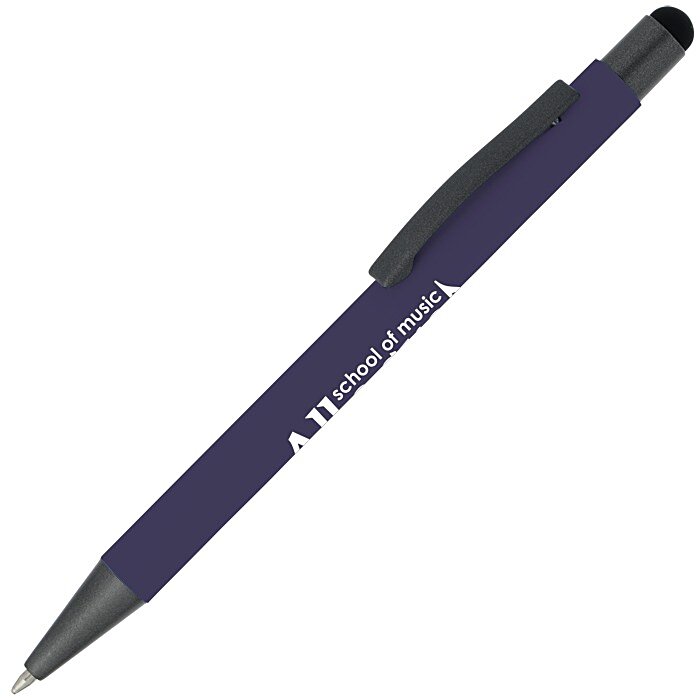Custom Charleston Soft Touch Stylus Metal Pen