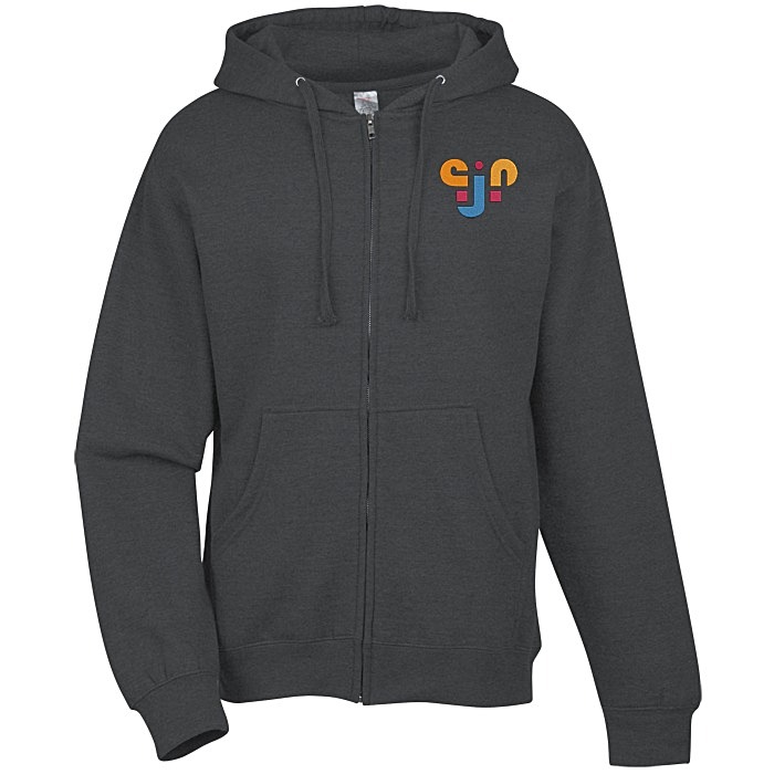 Custom Independent Trading Co. Midweight Full-Zip Hoodie