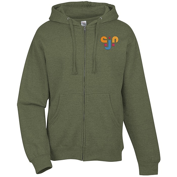Custom Independent Trading Co. Midweight Full-Zip Hoodie