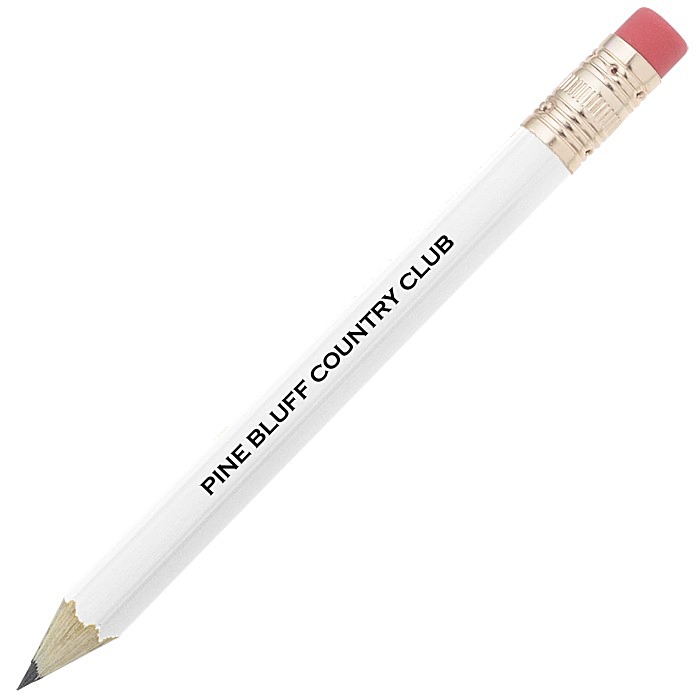 Custom Hex Golf Pencil with Eraser