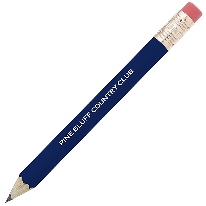 Custom Hex Golf Pencil with Eraser