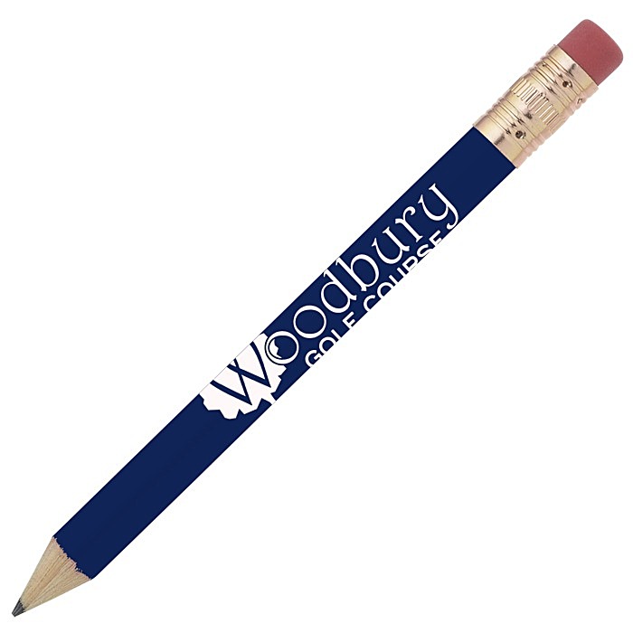 Custom Round Golf Pencil with Eraser