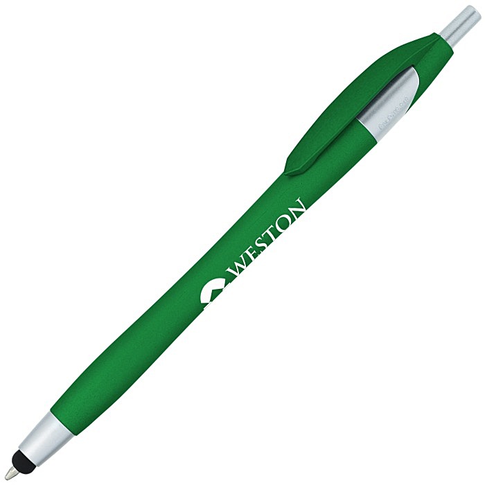Custom Javelin Soft Touch Stylus Pen - Metallic