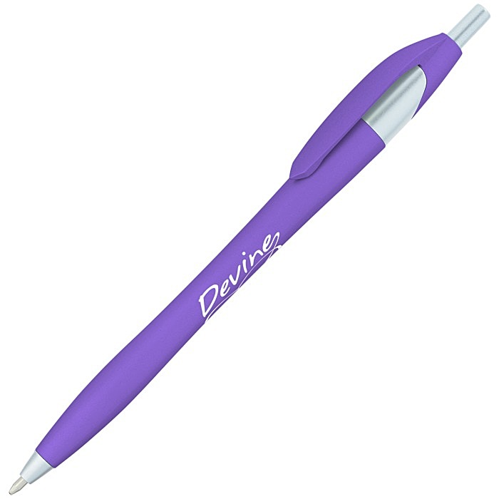 Custom Javelin Soft Touch Pen - Metallic - Brights
