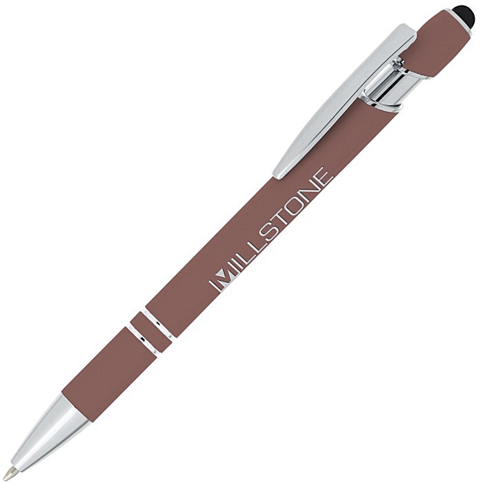 Custom Incline Morandi Soft Touch Metal Stylus Pen