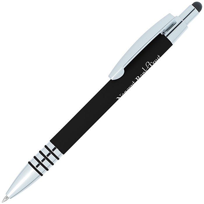 Custom Bristol Gel Soft Touch Stylus Metal Pen