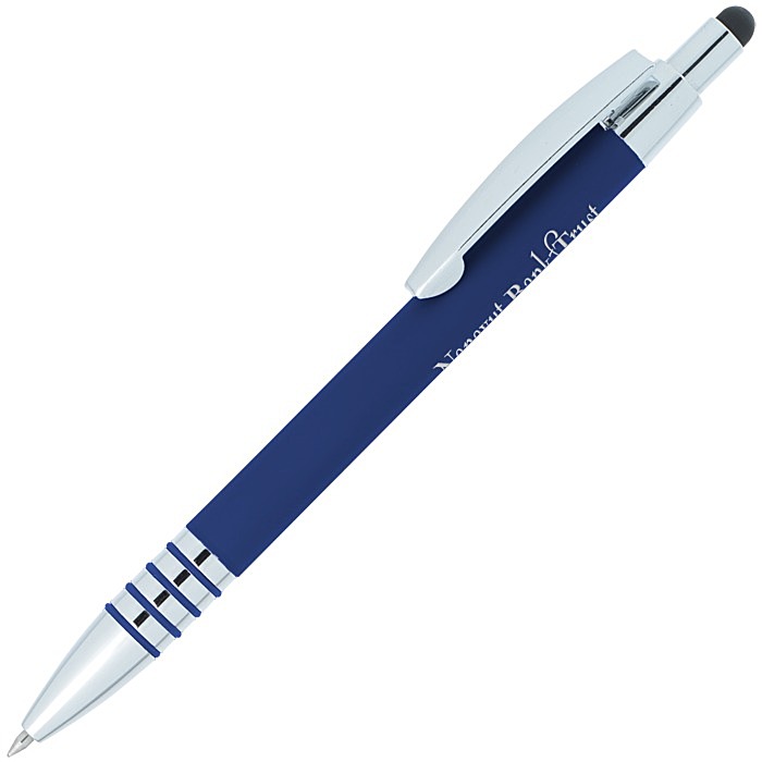 Custom Bristol Gel Soft Touch Stylus Metal Pen