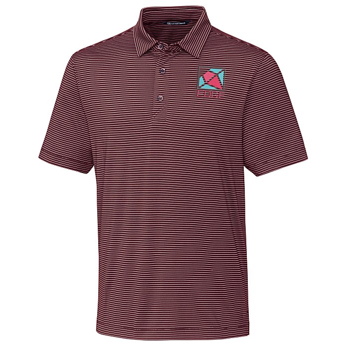 Custom Cutter & Buck Forge Pencil Stripe Polo