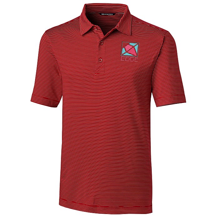 Custom Cutter & Buck Forge Pencil Stripe Polo