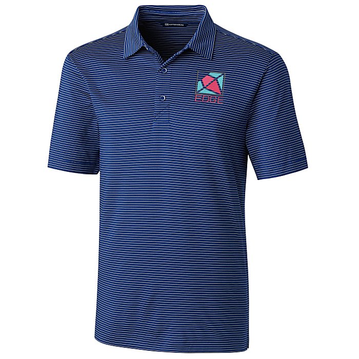Custom Cutter & Buck Forge Pencil Stripe Polo