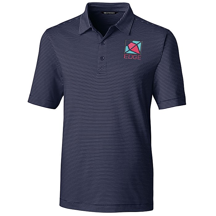 Custom Cutter & Buck Forge Pencil Stripe Polo