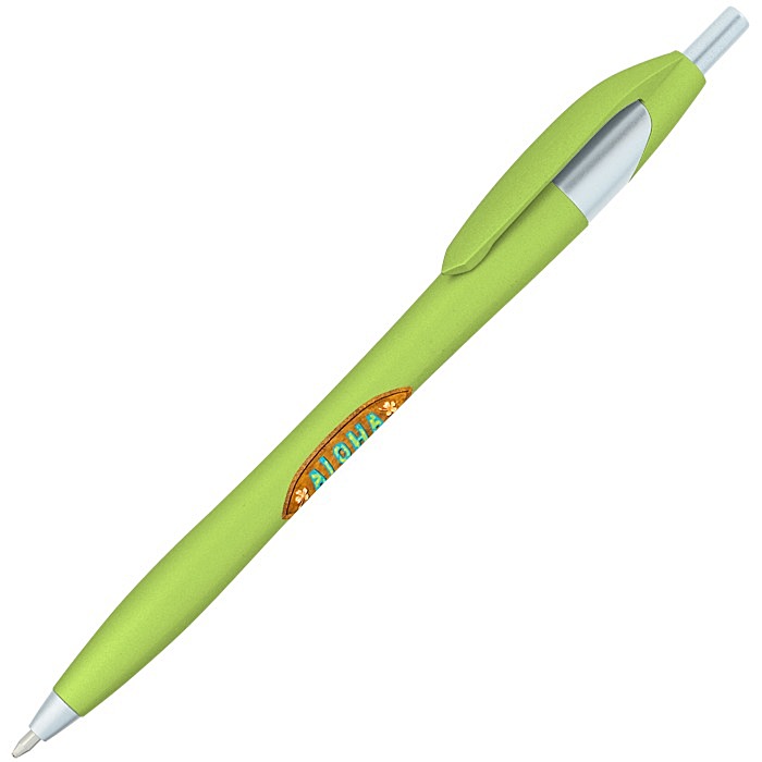 Custom Javelin Soft Touch Pen - Metallic - Brights - Full Colour