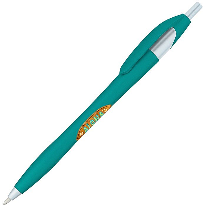 Custom Javelin Soft Touch Pen - Metallic - Brights - Full Colour