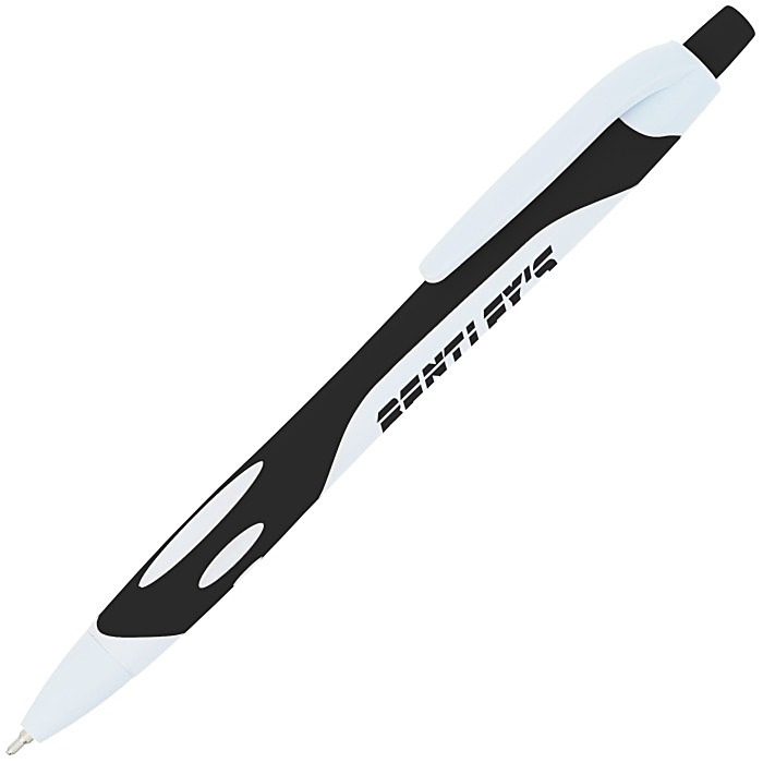 Custom Sport Soft Touch Gel Pen - White