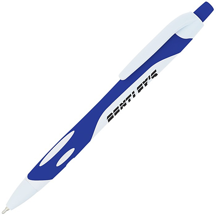 Custom Sport Soft Touch Gel Pen - White