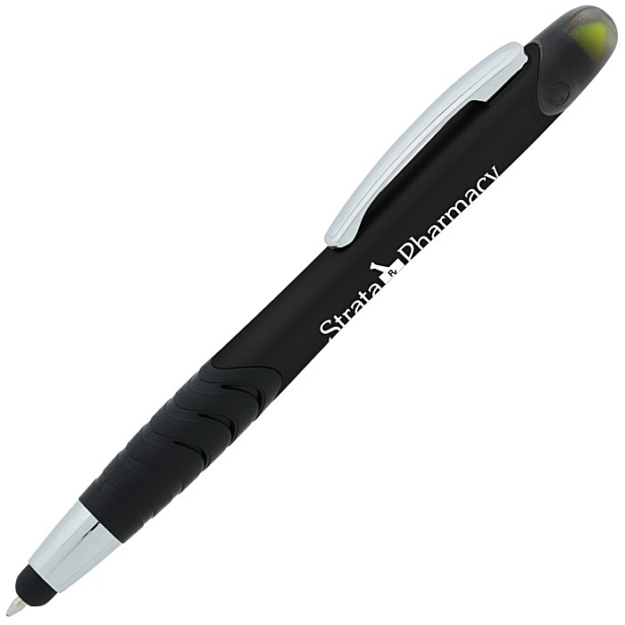 Custom Souvenir Jalan Stylus Pen / Dual Highlighter Combo