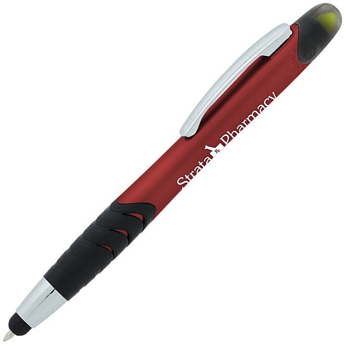 Custom Souvenir Jalan Stylus Pen / Dual Highlighter Combo