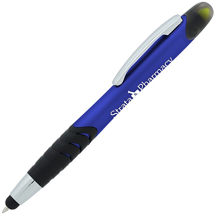 Custom Souvenir Jalan Stylus Pen / Dual Highlighter Combo