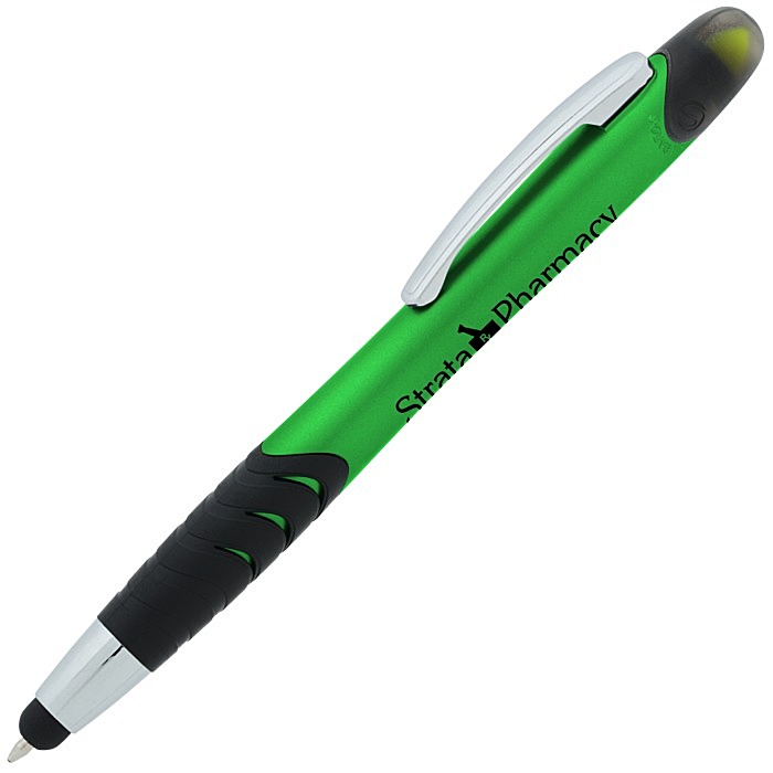 Custom Souvenir Jalan Stylus Pen / Dual Highlighter Combo