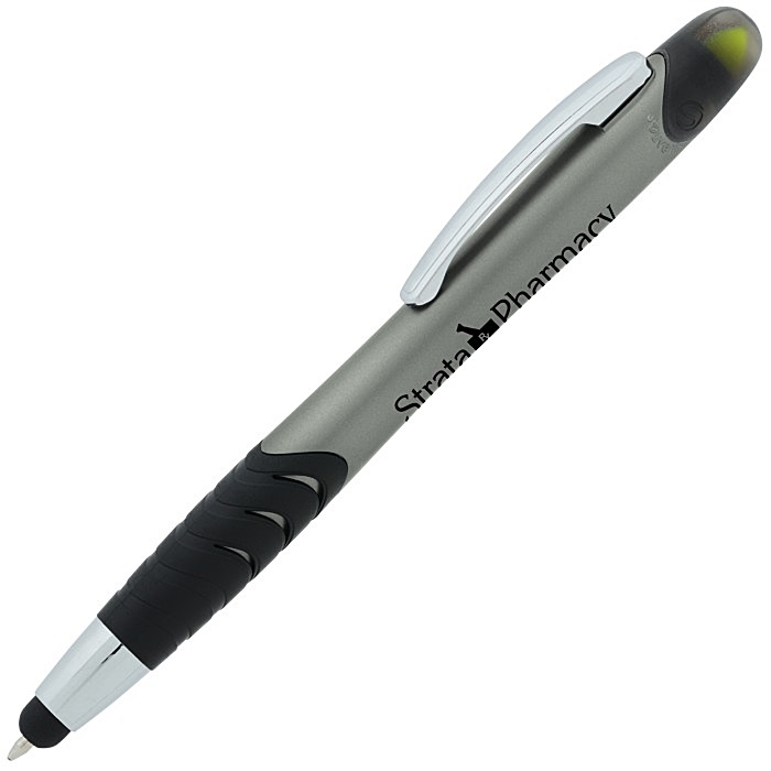 Custom Souvenir Jalan Stylus Pen / Dual Highlighter Combo