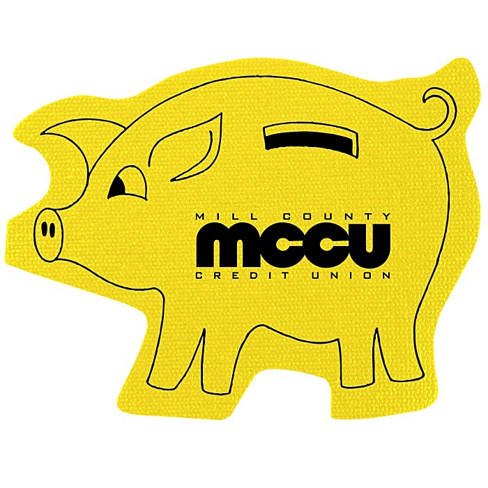 Custom Cushioned Jar Opener - Piggy Bank
