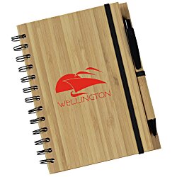 Custom Syracuse Bamboo Cover Notebook with Pen