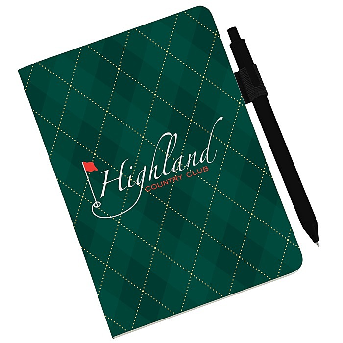 Custom Scribl Medio Bound Notebook with Soft Touch Pen