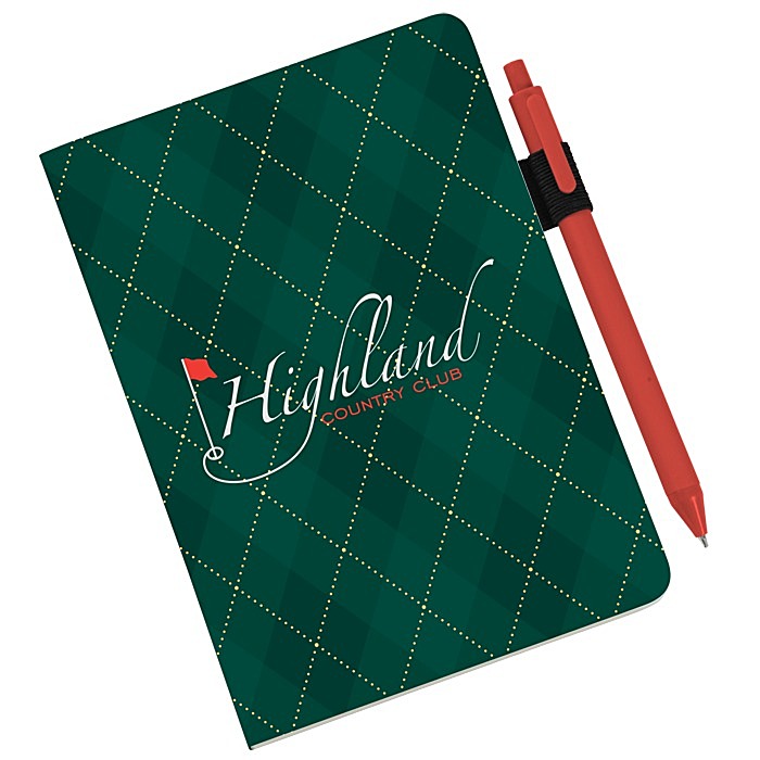 Custom Scribl Medio Bound Notebook with Soft Touch Pen