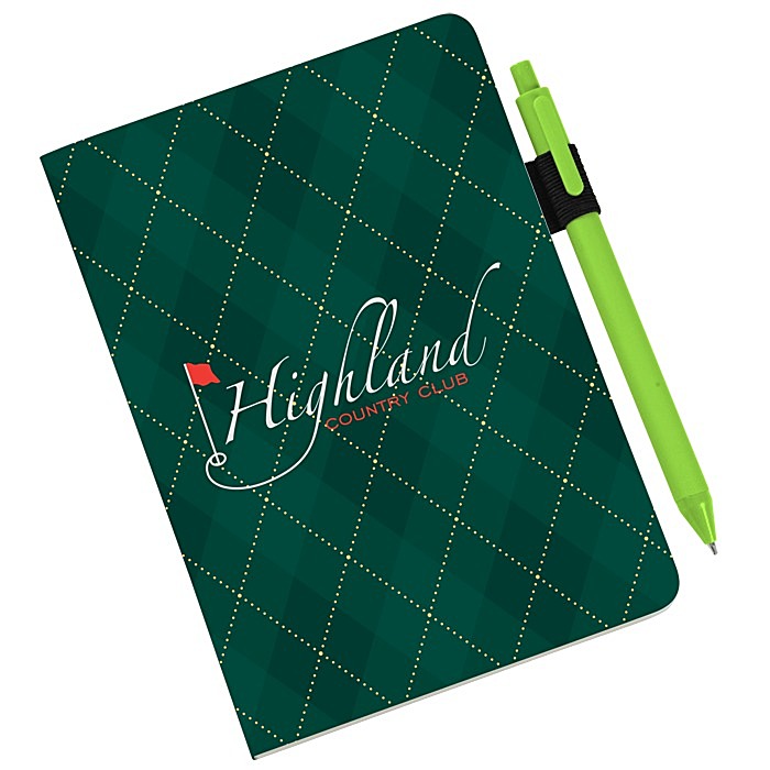 Custom Scribl Medio Bound Notebook with Soft Touch Pen