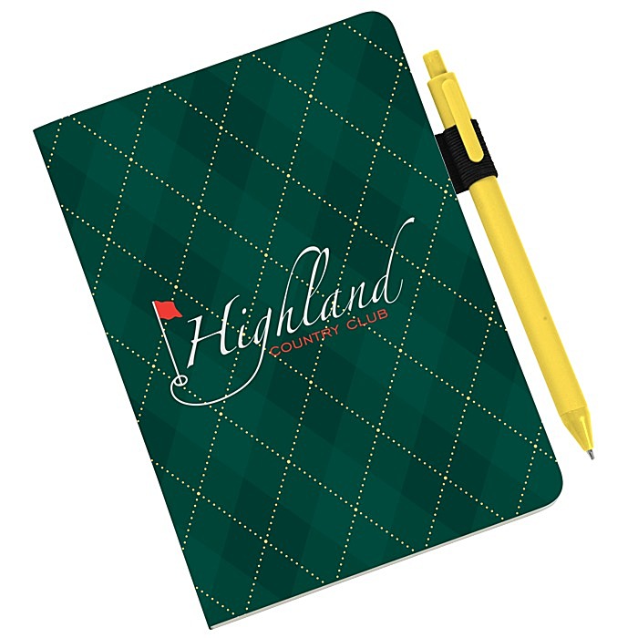Custom Scribl Medio Bound Notebook with Soft Touch Pen