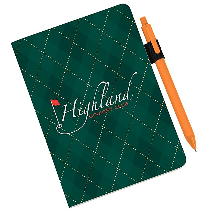 Custom Scribl Medio Bound Notebook with Soft Touch Pen