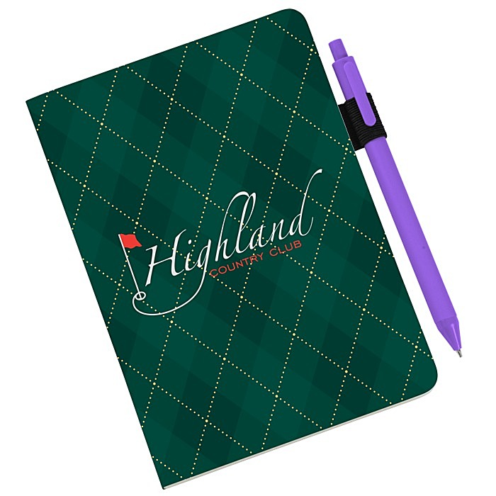 Custom Scribl Medio Bound Notebook with Soft Touch Pen