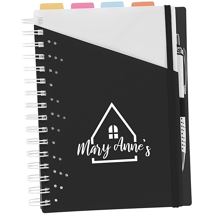 Custom Souvenir Tabbed Notebook with Pen