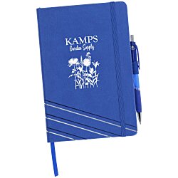 Custom Souvenir Foil Accent Notebook with Pen