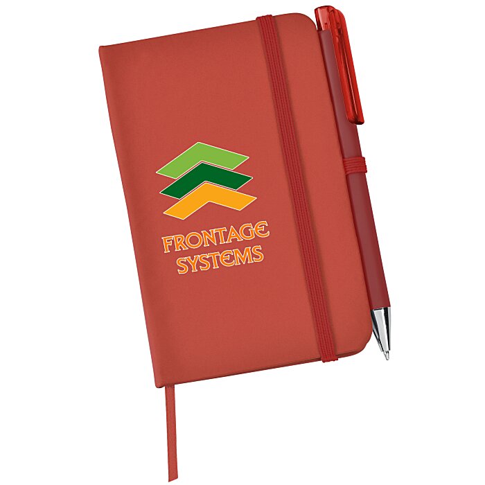 Custom TaskRight Afton Notebook with Pen - 5 1/2 inches x 3 1/2 inches - Full Colour