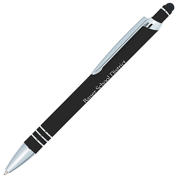 Custom Vortex Soft Touch Stylus Metal Pen